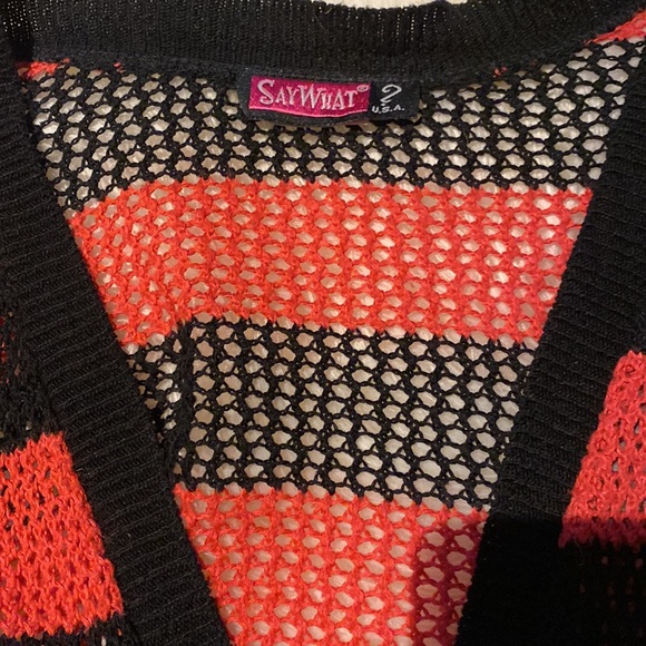 Say What U.SA crochet womens sweater size small - Picture 4 of 4